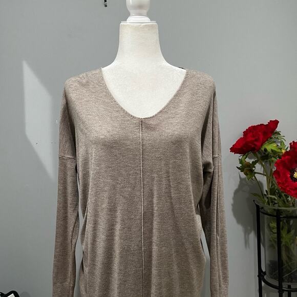 NEW Alexander + David V-Neck Longline Oversized Cozy Soft Tunic Sweater S/M NWT - Picture 12 of 16